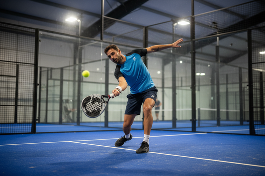 The vibora technique in padel