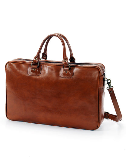 Vintage Leather Handbag Camel - View 3