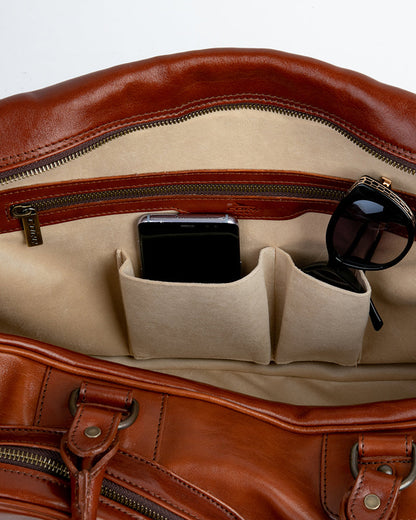Vintage Leather Handbag Camel - View 2