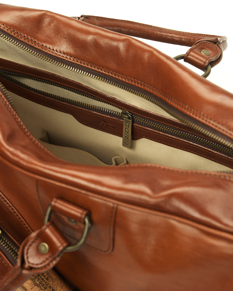 Vintage Leather Handbag Camel - View 5