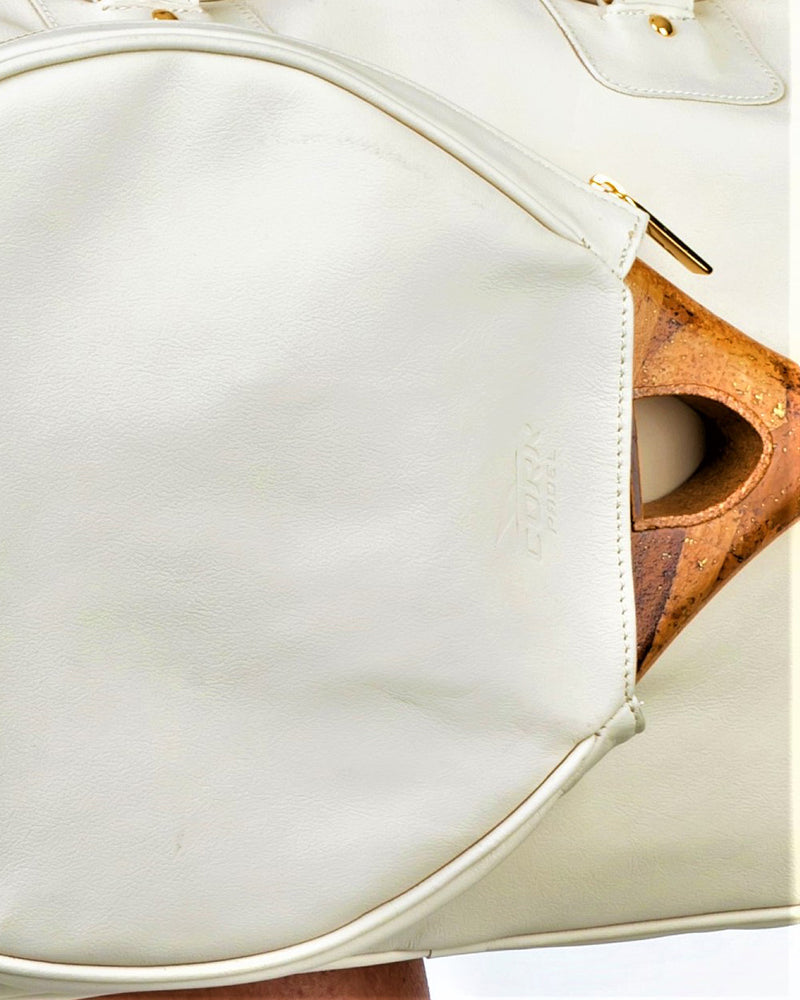 Vintage Leather Handbag White - View 8