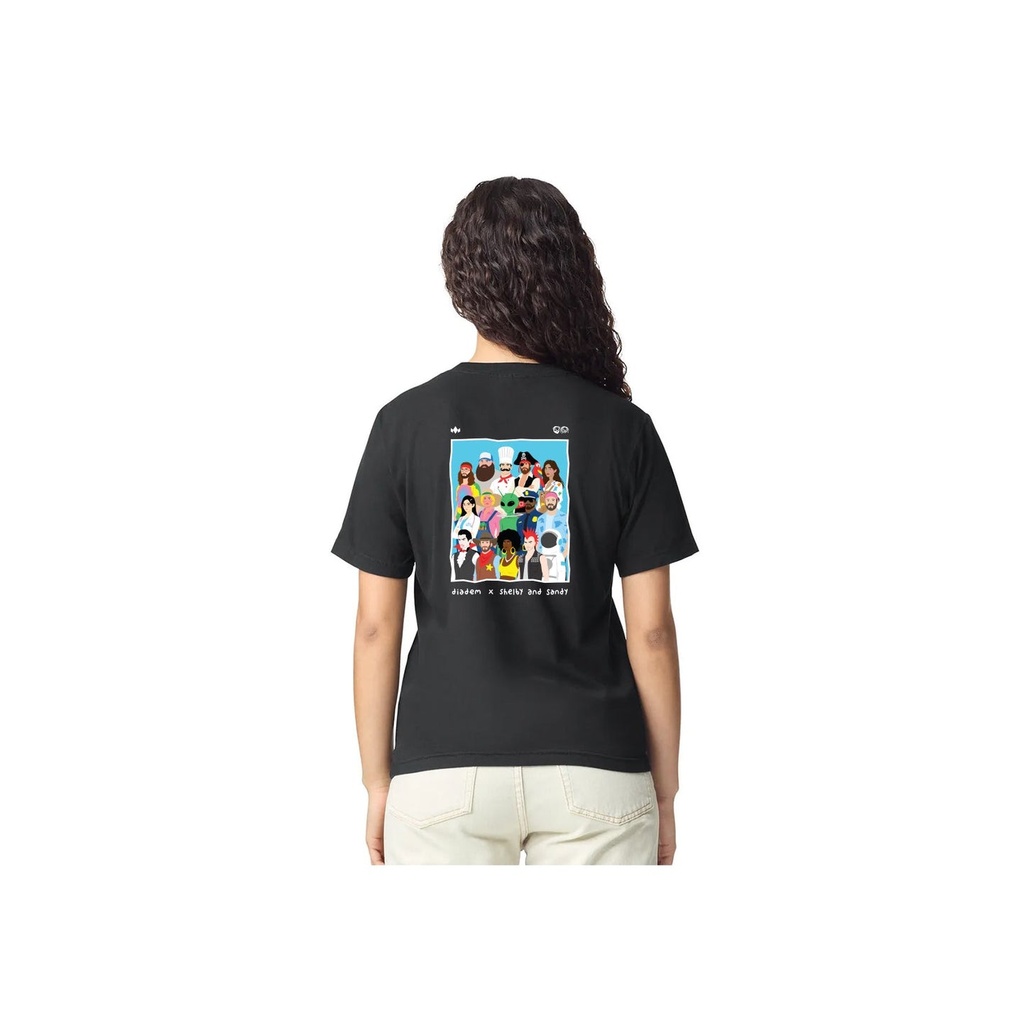 People of Pickleball Graphic T-shirt by shelby and sandy - Back View