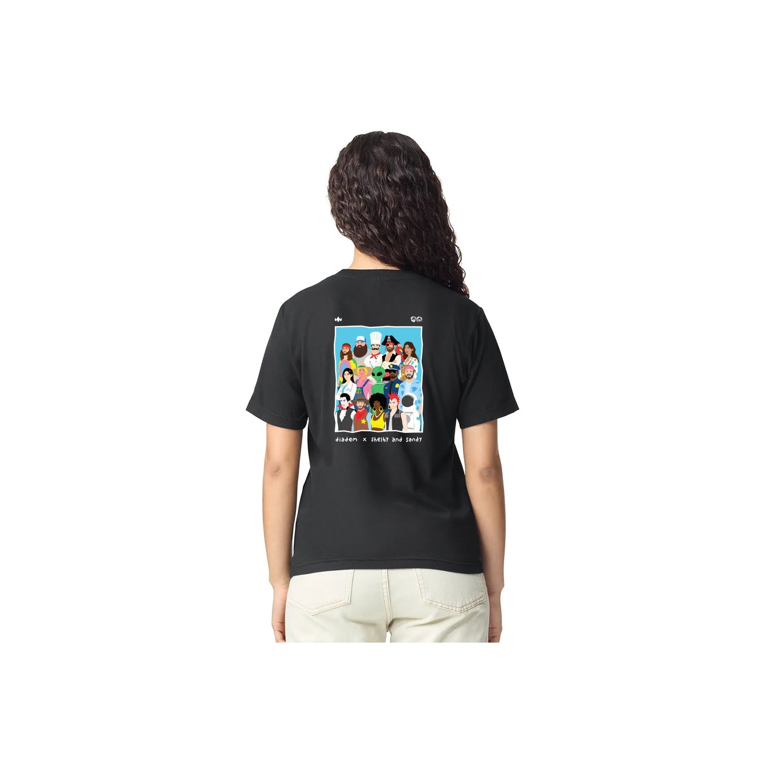 People of Pickleball Graphic T-shirt by shelby and sandy - Back View