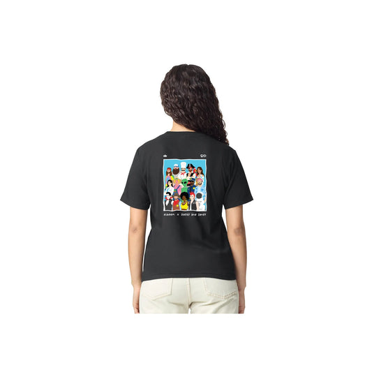 People of Pickleball Graphic T-shirt by shelby and sandy - Back View