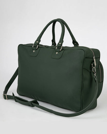 Vintage Leather Handbag Green - View 2