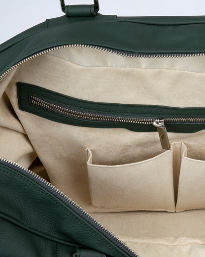 Vintage Leather Handbag Green - View 3
