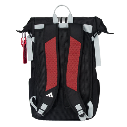 Adidas MULTIGAME BLACK/RED Backpack 3.4 - Back View