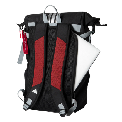 Adidas MULTIGAME BLACK/RED Backpack 3.4 - Back View