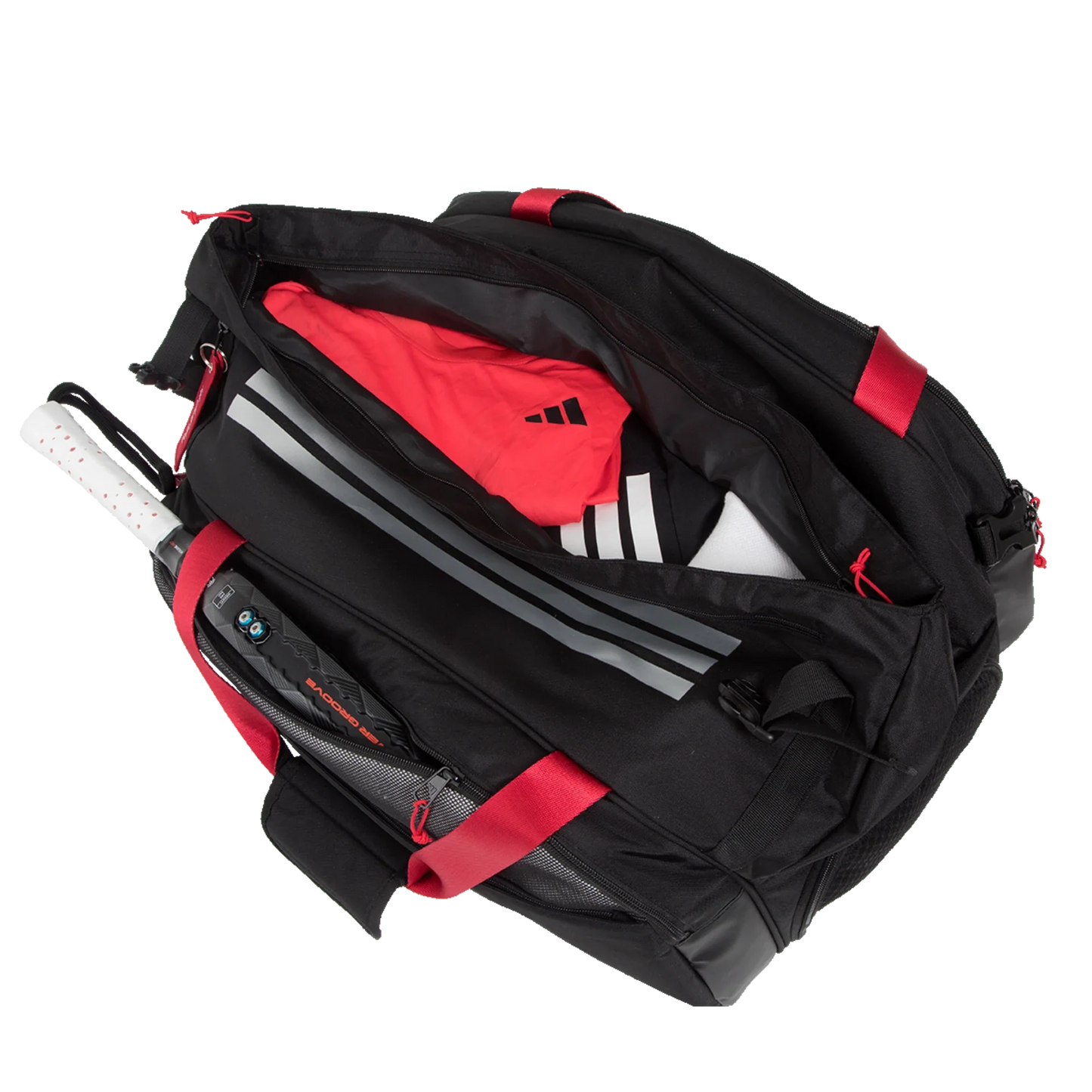 Adidas MULTIGAME BLACK/RED Racket Bag 3.4 - View 4