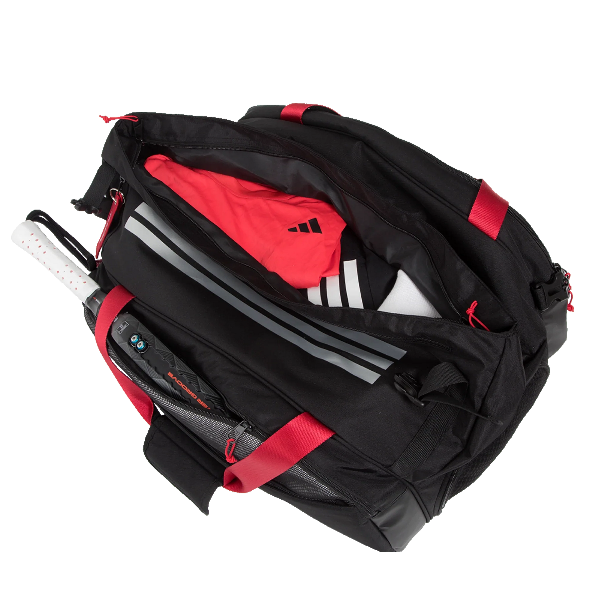 Adidas MULTIGAME BLACK/RED Racket Bag 3.4 - View 4