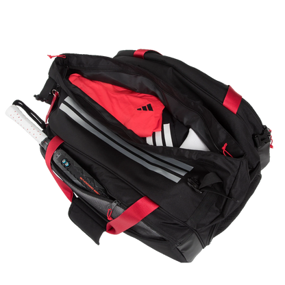 Adidas MULTIGAME BLACK/RED Racket Bag 3.4 - View 4