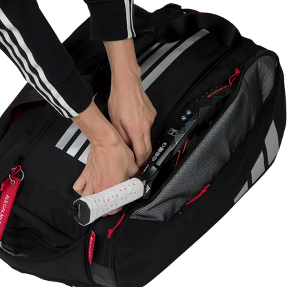 Adidas MULTIGAME BLACK/RED Racket Bag 3.4 - View 5