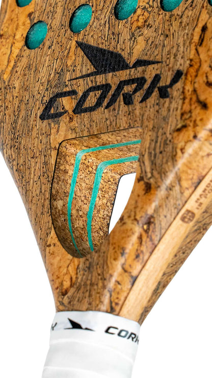 Cork Padel Racket Premium Power III + FREE Thermobag