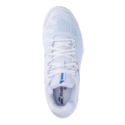 Babolat Sensa White/ Cool Blue Women Padel Shoes - View 4