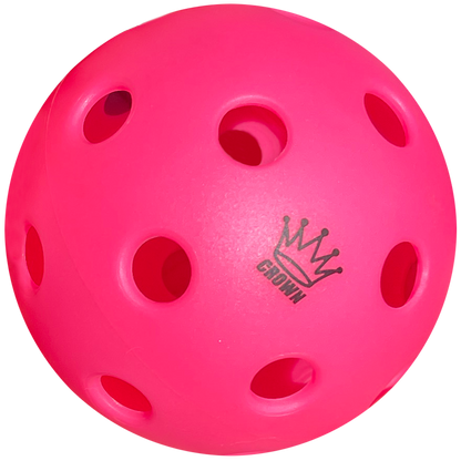 CROWN PICKLEBALL - High-Performance INDOOR Pickleballs (100-PACK DRAGONFRUIT)