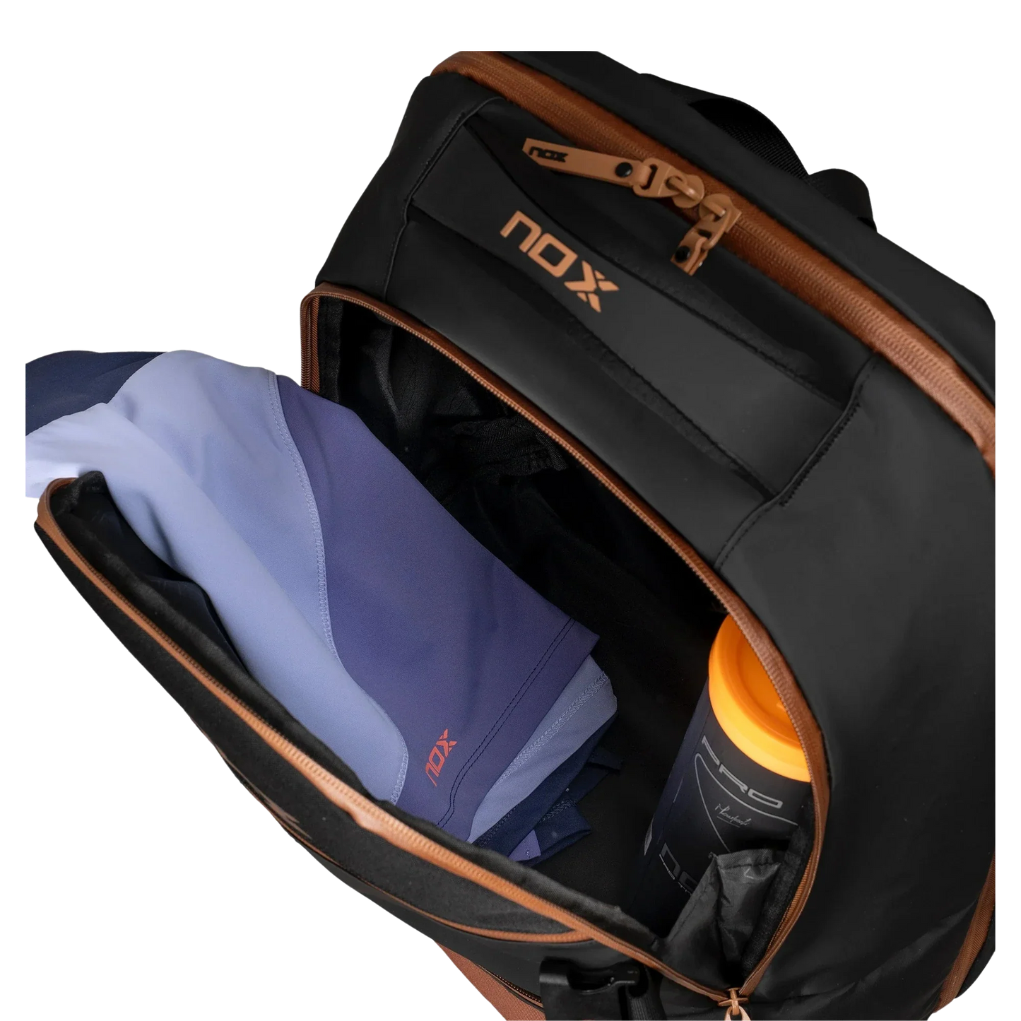 Nox Luxury Open Series BLACK/BROWN Backpack - View 5
