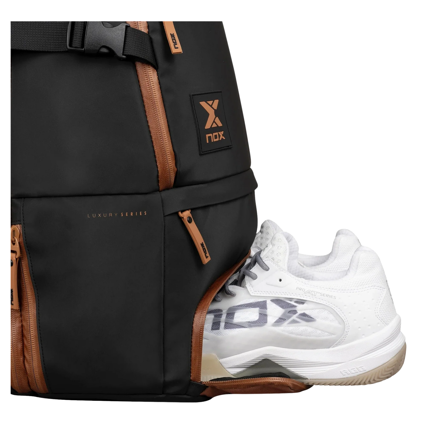 Nox Luxury Open Series BLACK/BROWN Backpack - View 6