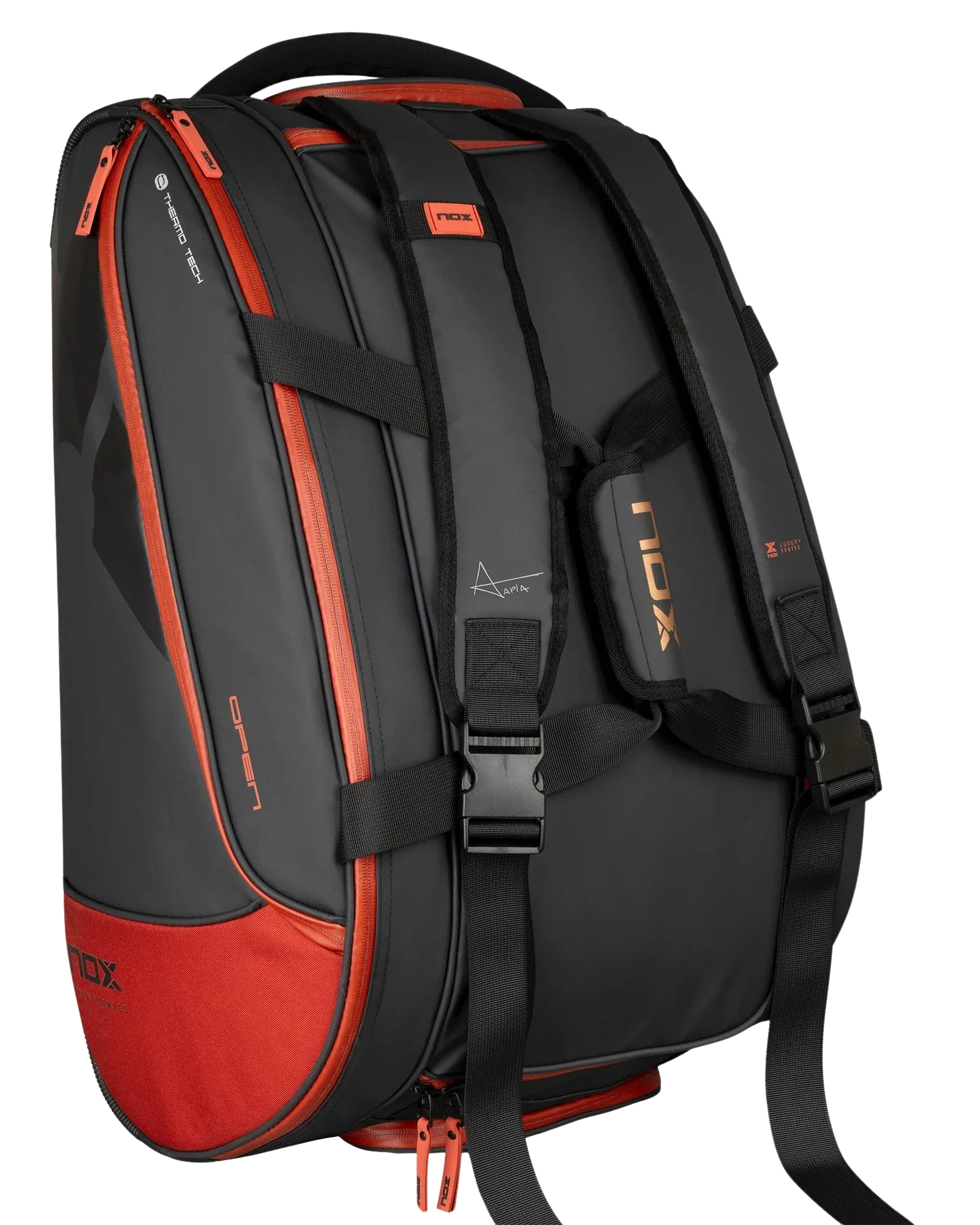 Nox LUXURY OPEN Series Black/Red Padel Bag - View 4