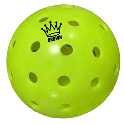 CROWN PICKLEBALL - High-Performance OUTDOOR Pickleballs (100-PACK LIME)