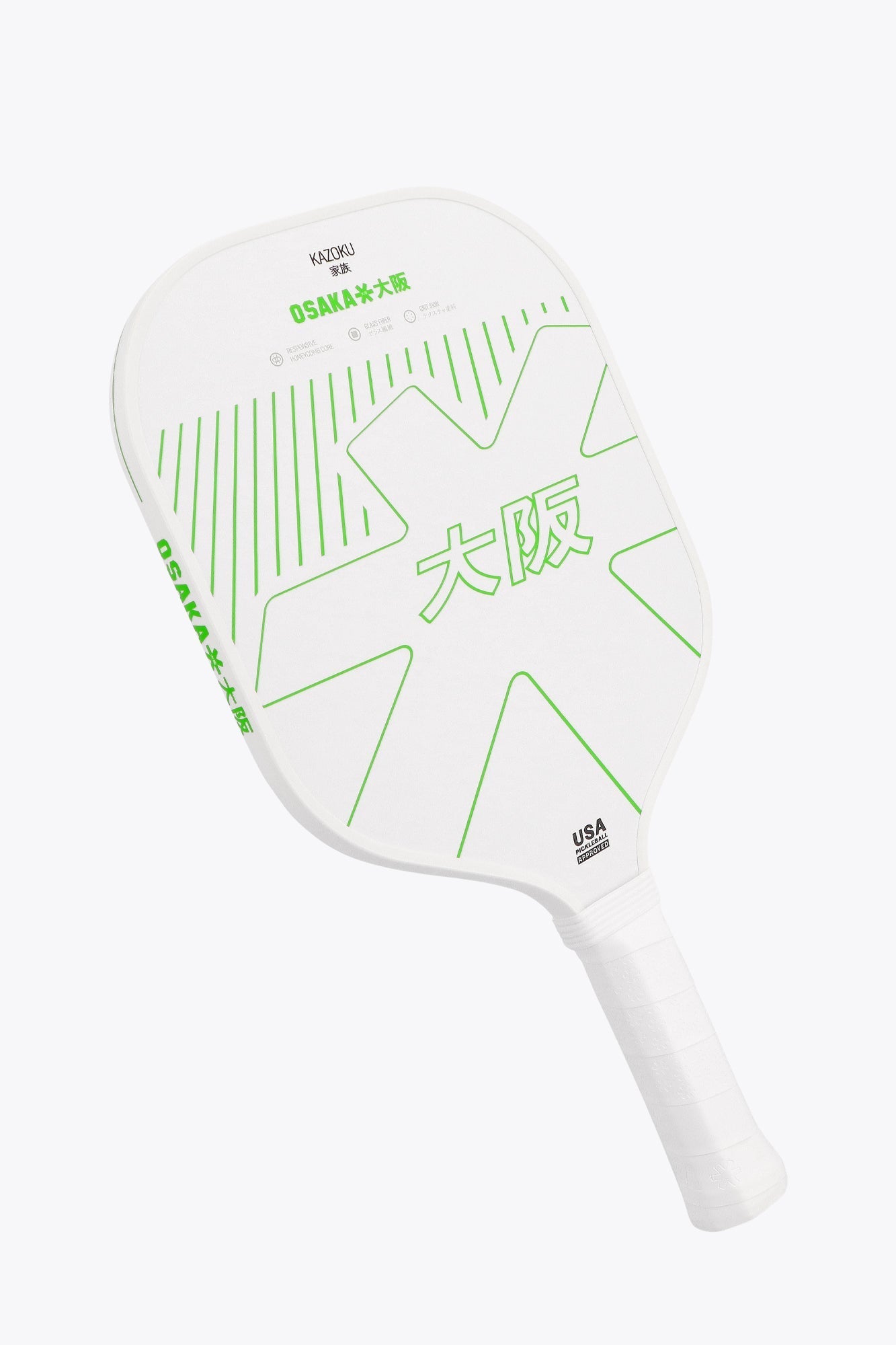 Osaka Pickleball Paddle Kazoku | Iconic White - View 2