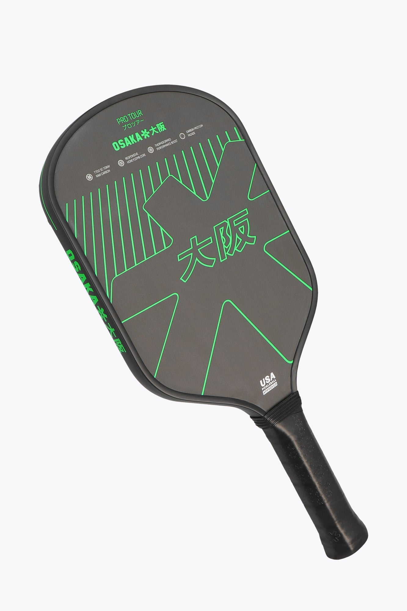 Osaka Pickleball Paddle Pro Tour | Iconic Black - View 2