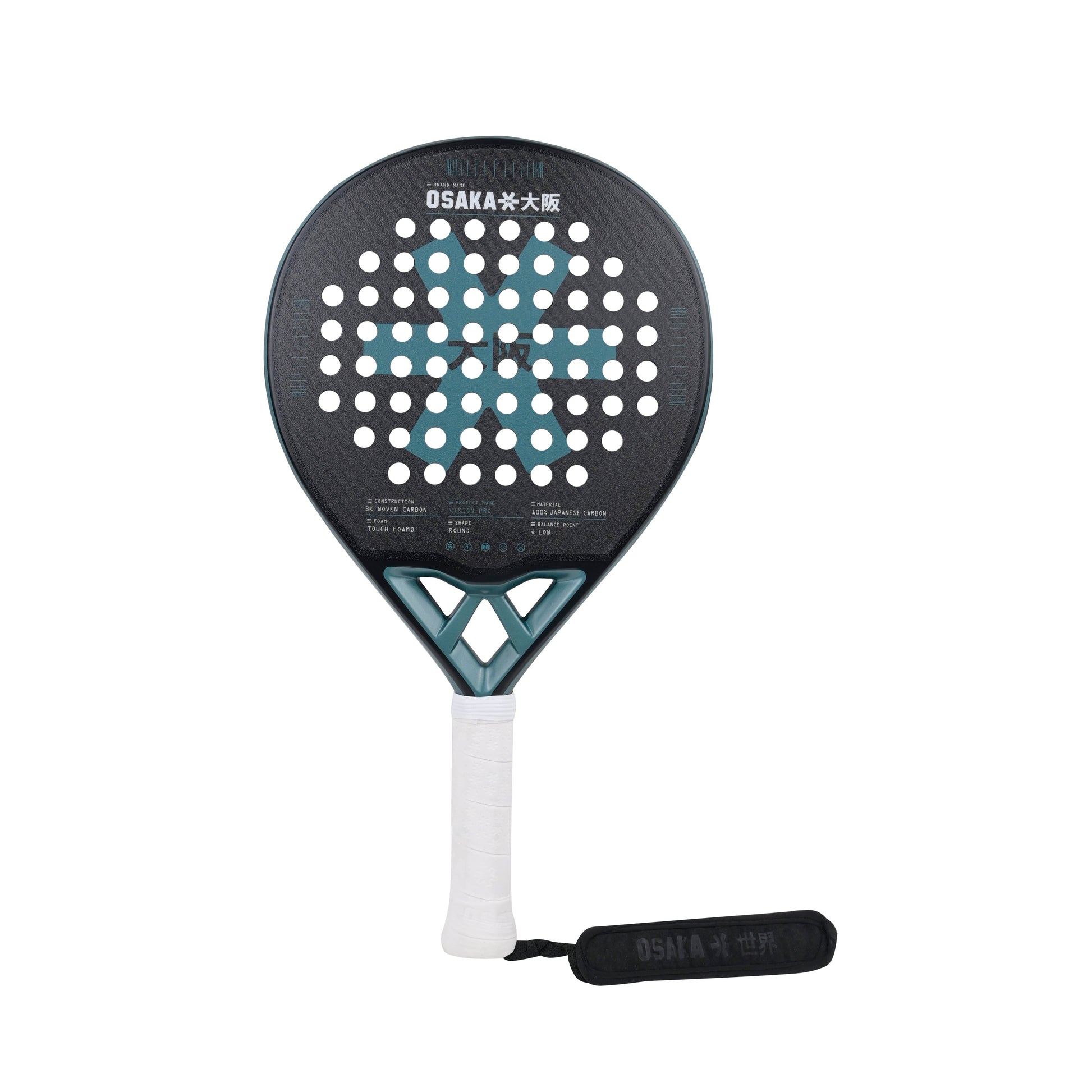 Osaka Vision Pro Padel Racket - Control | Transformative Teal - View 5