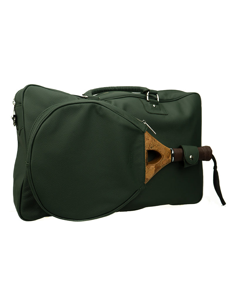 Vintage Leather Handbag Green - View 4