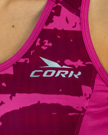 Women's Premium Top Fuchsia Pattern - View 4