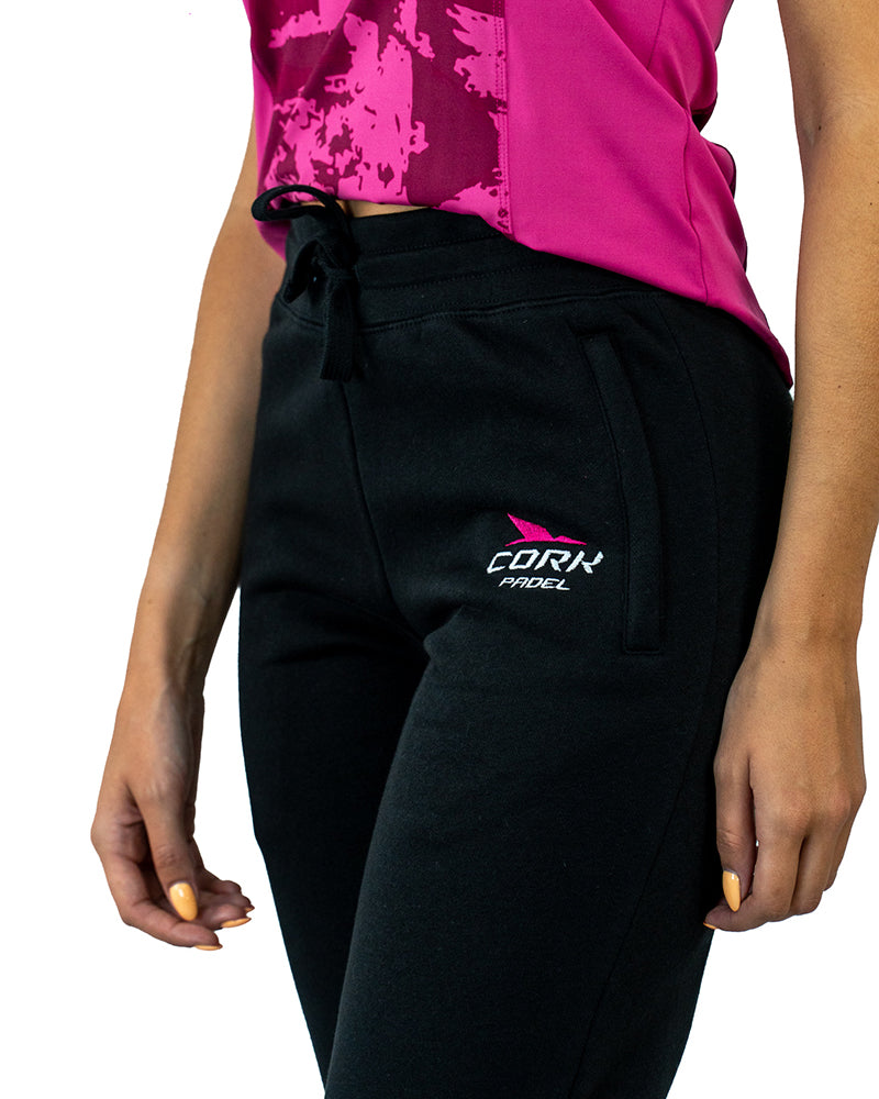 Women's Sport Pants Black/Pink - View 4