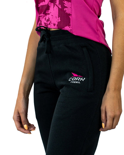 Women's Sport Pants Black/Pink - View 4