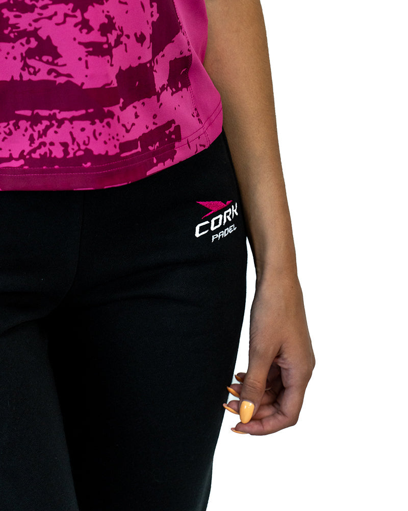 Women's Sport Pants Black/Pink - View 5