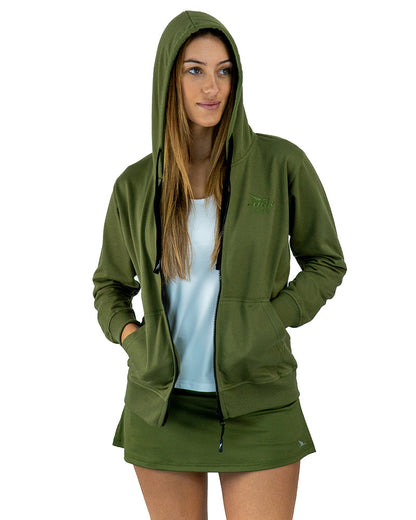 Women's Premium Sweatshirt Olive Green - View 5