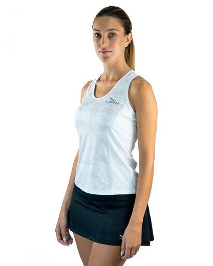 Women's Premium Top White Pattern - View 3