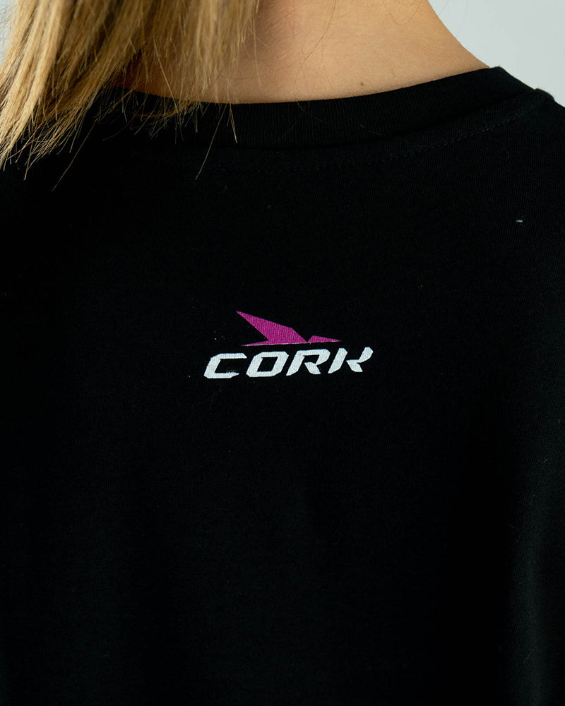 Women's Team T-Shirt Black/Pink - View 4