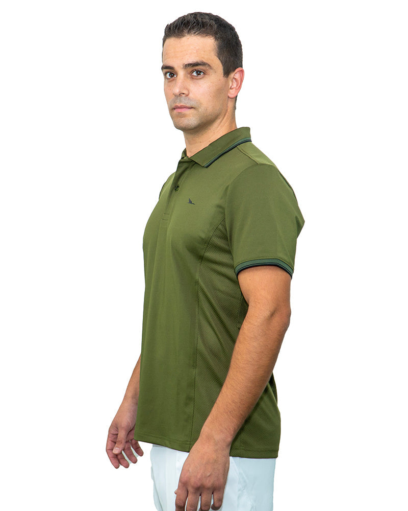 Men's Premium Polo Olive Green - View 3