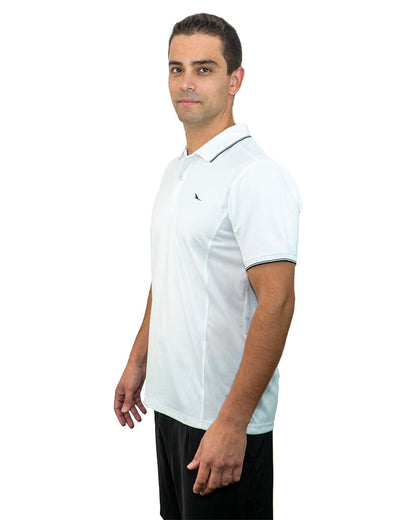 Men's Premium Polo White - View 3