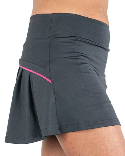 Women's Premium Pleated Skirt Gray - View 3