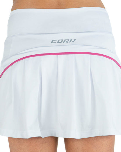Women's Premium Pleated Skirt White - View 2