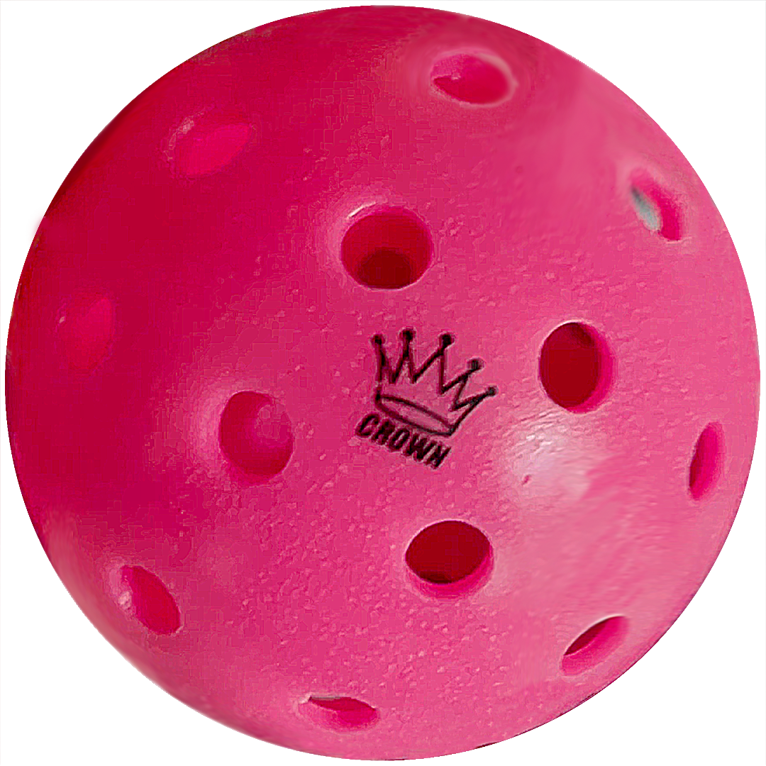 CROWN PICKLEBALL - High-Performance OUTDOOR Pickleballs (3-PACK CHERRY)