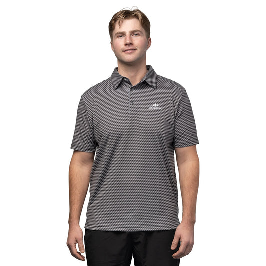 Men's Scales Competition 18K Pattern Polo - Front View