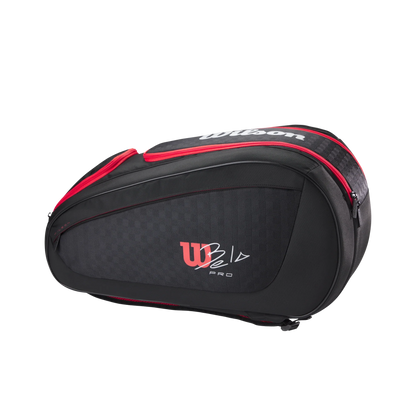 Wilson Bela V3 Padel Racket Bag Black/Red - View 2