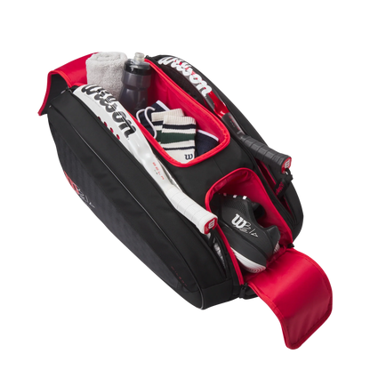 Wilson Bela V3 Padel Racket Bag Black/Red - View 3