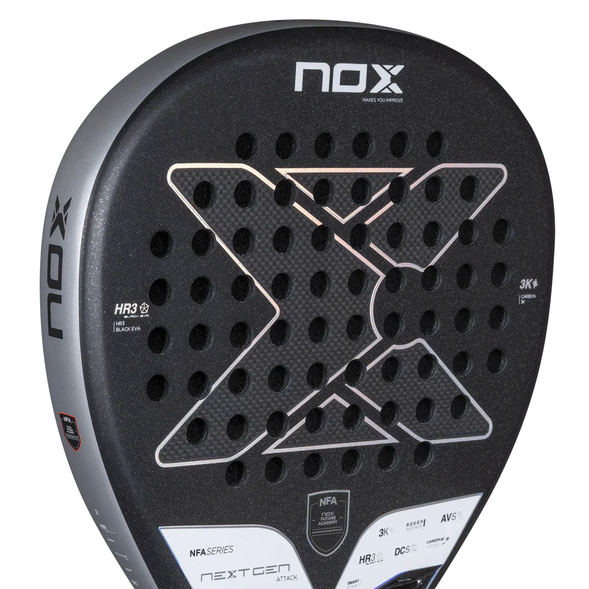Nox Nextgen Pro Attack 3K NFA Series 2025 Padel Racket - View 3